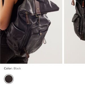 Free People Brigade Leather Backpack